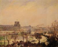 Pissarro, Camille - The Tuileries Gardens, Snow Effect